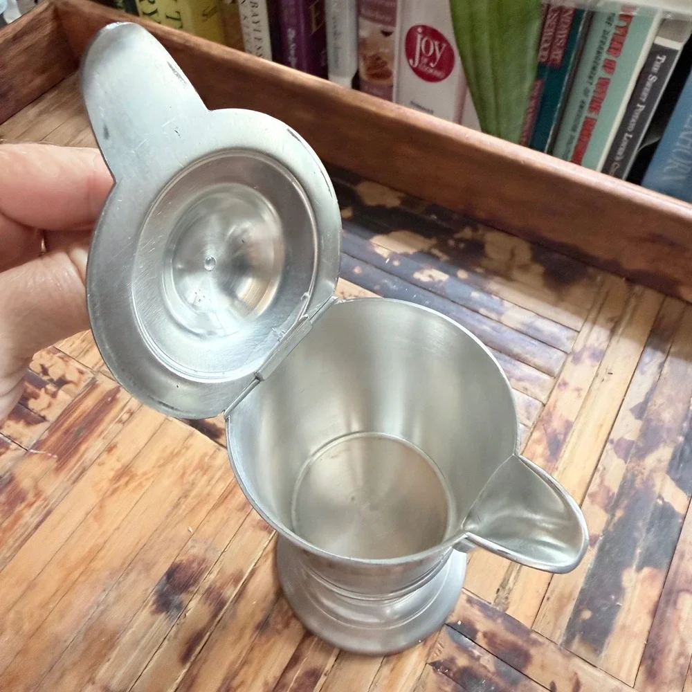 Henry Ford Museum Woodbury Reproduction Pewter Creamer Colonial Revival Pitcher